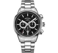 Rotary Men's Cambridge Chronograph Sapphire Black Dial Bracelet Watch GB05395/04