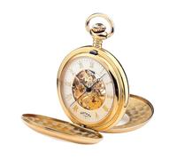 Rotary Gold plated Classic Skeleton Pocket Watch MP00727/01 RRP £209.00