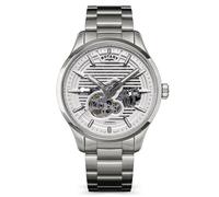 Rotary Men's Greenwich Skeleton Automatic 100M Water Resistance Stainless Steel Bracelet Watch