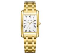 Rotary Men's Heritage Astoria Rectangular Gold Plated Stainless Steel Bracelet Watch