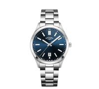 Rotary Men's Heritage Blue Dial Stainless Steel Bracelet Watch