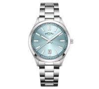 Rotary Men's Heritage Pale Blue Dial Stainless Steel Bracelet Watch