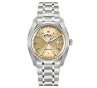 Rotary Men's Lumen Champagne Dial Stainless Steel Bracelet Watch