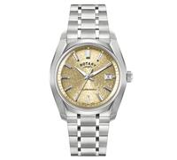 Rotary Men's Lumen Champagne Dial Stainless Steel Bracelet Watch