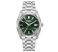 Rotary Men's Lumen Green Dial Stainless Steel Bracelet Watch