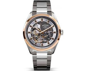 Rotary Men's RGB10009-74 43mm Automatic Watch in Dark Grey Rotary Dark Grey One Size