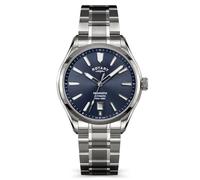 Rotary Men's Seamatic 100M Water Resistance Blue Dial Stainless Steel Bracelet Watch