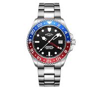 Rotary Men's Seamatic GMT 300M Water Resistance Back Dial Stainless Steel Bracelet Watch