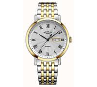 Rotary Mens Watch 2tone Bracelet GB05421/01 day & date RRP £189.00