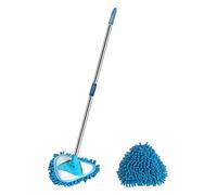 Rotary Mop, Rotating Triangle Mop Mini Flat Mop Wall Household Dust Mop Washing Mop Triangular Clean Mop Cleaning mop Commemoration