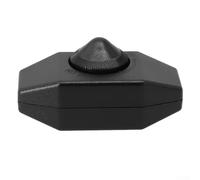 Rotary ON/OFF Inline Dimmer Switch with Knob Control, Rated Current 1A, Voltage 220V, Overheat Protection, For Indoor Lamp Wiring (Black)