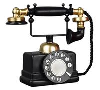 Rotary Phone Ornament, Retro Resin Steampunk Decor | Resin steampunk rotary phone ornament. Vintage decor for home, office, shelf.