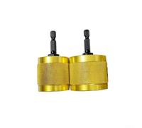 Rotary Pipe Cleaning Brush, 25mm for Copper and Steel Pipes(2pcs) | For Copper Pipes, Removes Rust Efficiently, for ideal for Plumbers, Made of Steel Bristles, Fits 15mm Size