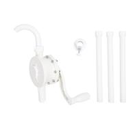 Rotary Pump, Drum Hand Pump for Oil Hydraulic Fluid Transfer, Improved Efficiency Fuel Pump with Rust Inlet Tube, Comfortable Rotating Handle, Wide Applicat