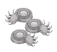 Rotary Razor Replacement Heads, Ergonomic without Pulling, Electric Shaver Metal Shaving Heads, for Husbands, Frequent Travelers, Seniors, Morning Shaving