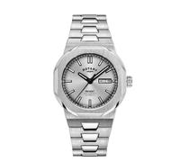 Rotary Regent Automatic Men's 100m Silver Dial & Stainless Steel Watch