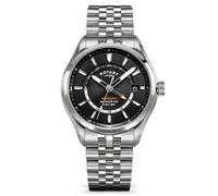 Rotary Men's Seamatic 100 GMT 100M Water Resistance Stainless Steel Bracelet Watch