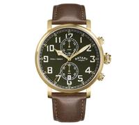 Rotary Men's RGS10002-24 Heritage 43mm Quartz Watch in Brown Rotary Brown One Size