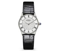 Rotary RLS10045/01 Heritage Black Leather Strap Watch - W64224