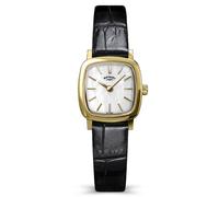 Rotary Ladies Heritage Astoria Mother of Pearl Gold Plated Black Leather Strap Watch