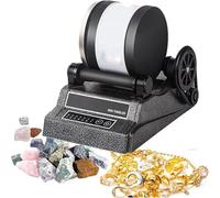 Rotary Rock Tumbler for Polishing Gemstones and Metals, 2kg Capacity, Customizable Grinding Times, Ideal for Jewelry Making and Metal Finishing