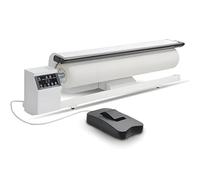 Rotary Roller Iron Steam Press, 14cm Roller diameter, 90cm Roller length Hotel Linen Ironing Machine with Touchscreen + Foot Pedal Control for Clothes, Garments, Curtains, Sheets