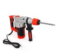 Rotary Rotary Hammer Drill, 2200W Handheld Demolition Hammer with 4 Drill Bits and Toolbox, 2 Modes, No-Load Speed 930rpm, for TV Installation Curtain Door Window Installation