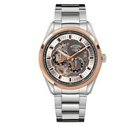 Rotary Seamatic Eclipse Men's Rose Gold Tone & Stainless Steel Watch