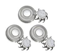 Rotary Shaver Replacement Heads - 3 Pieces Triangular No Pull | Replacement Metal Heads for Rotary Shaver - For Father Boyfriend Frequent Travellers Elderly Rasag