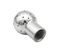 Rotary Spray Ball， SUS304 Stainless Steel Female Thread Fixed Spray Cleaning Ball for Tanks 1/2" 3/4" 1"(1/2")
