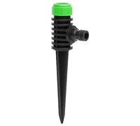 Rotary Sprinkler Pack of 6 Green Black 3 x 6 x 19.5 cm ABS PP Garden Sprinkler Irrigation System with 360° Rotation for Garden Lawn Bed Patio Automatic Irrigation