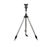 Rotary Sprinkler Tripod with Telescopic Stainless Steel Frame Offering Adjustable Coverage for Lawn and Garden Irrigation (A)