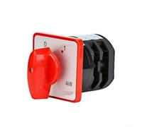 Rotary Switch 20 A 380 V Silver Alloy Contacts Robust | 3-pin, 20 current, AC380V operating voltage, silver contacts, high conductivity