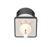 Rotary Switch 3 Levels Manual Stop Auto 40A IP65 Cam Switch Silver Alloy Contacts Flame Protection Load Disconnect Switch for Machines Automation 72 mm Main Switch AC500V DC440V 2.5kV Insulation