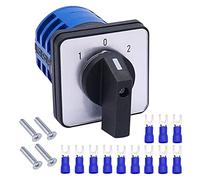 Rotary switch， Changeover Switch 32A 690V 4 Position 12 Terminals Latching Rotary(5 Position 12 Terminals,32A)