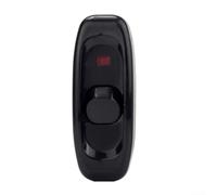 Rotary Switch for AC 250V 10A Inline On/Off Cable Control, 72×26×21mm Plastic Housing, LED Indicator Light, Smooth Push-Button Operation, Bedroom Desk Lamp & Vanity Mirror Use(Black)