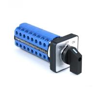 Rotary Switch SZW26-20 3-Stage ON-OFF-ON Switch 8-Section Panel Switch 20A 660V AC-15 DC-13 for Industrial Electrical Controls Compact Design Easy Assembly (48 x 48)