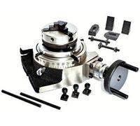 Rotary Table 4 / 100mm with 50mm Lathe Chuck M6 Clamping KIT Set