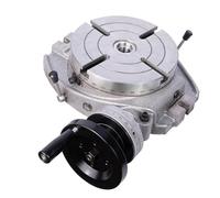 Rotary Table for Milling Machine, 4-Slot Horizontal Design with Indexing Plate Set, Diameter 160mm, Manual Operation for Precision Drilling