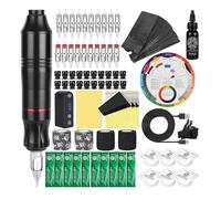 Rotary Tattoo Pen Machine Kit, ATOMUS Tattoo Kit with DC Power Supply 3RL 5RM Cartridge Needles 30ml Tattoo Ink Bandages Ink Cups Tattoo Accessories Supplies Kit for Tattoo Beginners Artists