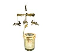 Rotary Tea Lights Candle Holder - Spinnings Carousel Candle Décor, Kinetics Candle Twirler | Rotating Tea Lamp Centerpiece, Wind Powered Tea Lights Spinner Display For Holiday Tabletop And Home Decora