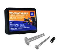 Rotary Thread Repair Kits - Faster & Easier to Chase, Restore & Clean Internal or External Threads, All in One Universal Thread Files Set, Inch, Metric, Grooves, Glands, Acme, Buttress Thread