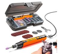 Rotary Tool, 6 Speed, Rechargeable Engraving Pencil with Lighting | Mini Rotary Tool for DIY | For Model Restoration, Electronics Repair, Jewellery, Work
