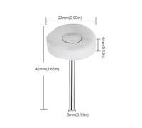 Rotary Tool Accessory, 10pcs Cloth Polishing Wheel, Optimal Polishing Solution for Classical Furniture (White)