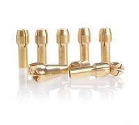 Rotary Tool Chuck Set 10 Pcs for Electric Grinder, 0.5-3.2mm Collet Range with 4.2mm Shank, Brass Drill Chucks Compatible with for Dremel