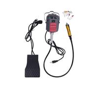 Rotary Tool Flex Shaft 230W 0.3-6.5mm Clamping Range Flex Shaft Hanging Grinder 0-18000 RPM Carver Rotary Tool 6mm Chuck with 9 Grinding Heads 1 Foot Switch Forward and Reverse Rotation