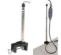 Rotary Tool Stand 360°, Clamp-On Bracket Holder 21 Inch for Grinder Drill Flexible Shaft Support Frame Adjustable Workbench Mount