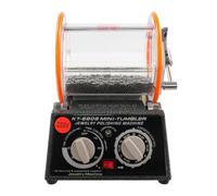 Rotary Tumbler Jewelry Polisher, 3Kg Mini Rotary Surface Polisher w/ 0-60min Timer & 5 Speeds, Polishing Finishing Machine for Gold/Silver/Coins