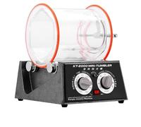 Rotary Tumbler Jewelry Polisher Bead Surface Cleaner Drum Polishing Finisher Machine KT2000 with Timer for Chamfering