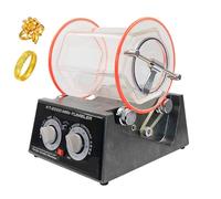 Rotary Tumbler Polisher, 5Kg Jewelry Finishing Machine with Anti Leak Tight Lock Design, Time and Speed Adjustable, Durable Polishing Barrel and Efficient, for Polishing Jewelry, Rock, Coins
